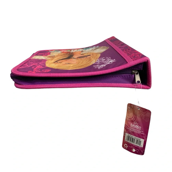 Hannah Montana Miley Cyrus Padded Zipper 3 D-Ring Binder Disney Channel Girly - Picture 7 of 14